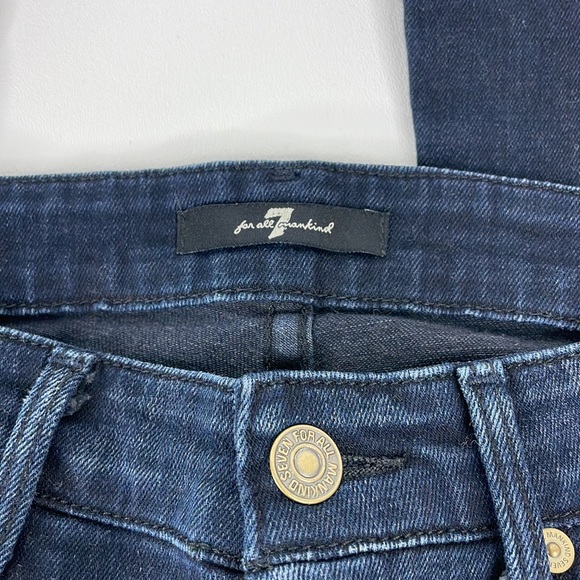 7 For All Mankind Jiselle Slim Flare Jeans Dark wash size 26 - Picture 3 of 14